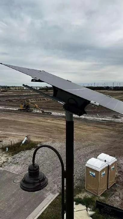 Solar panel and controller installation