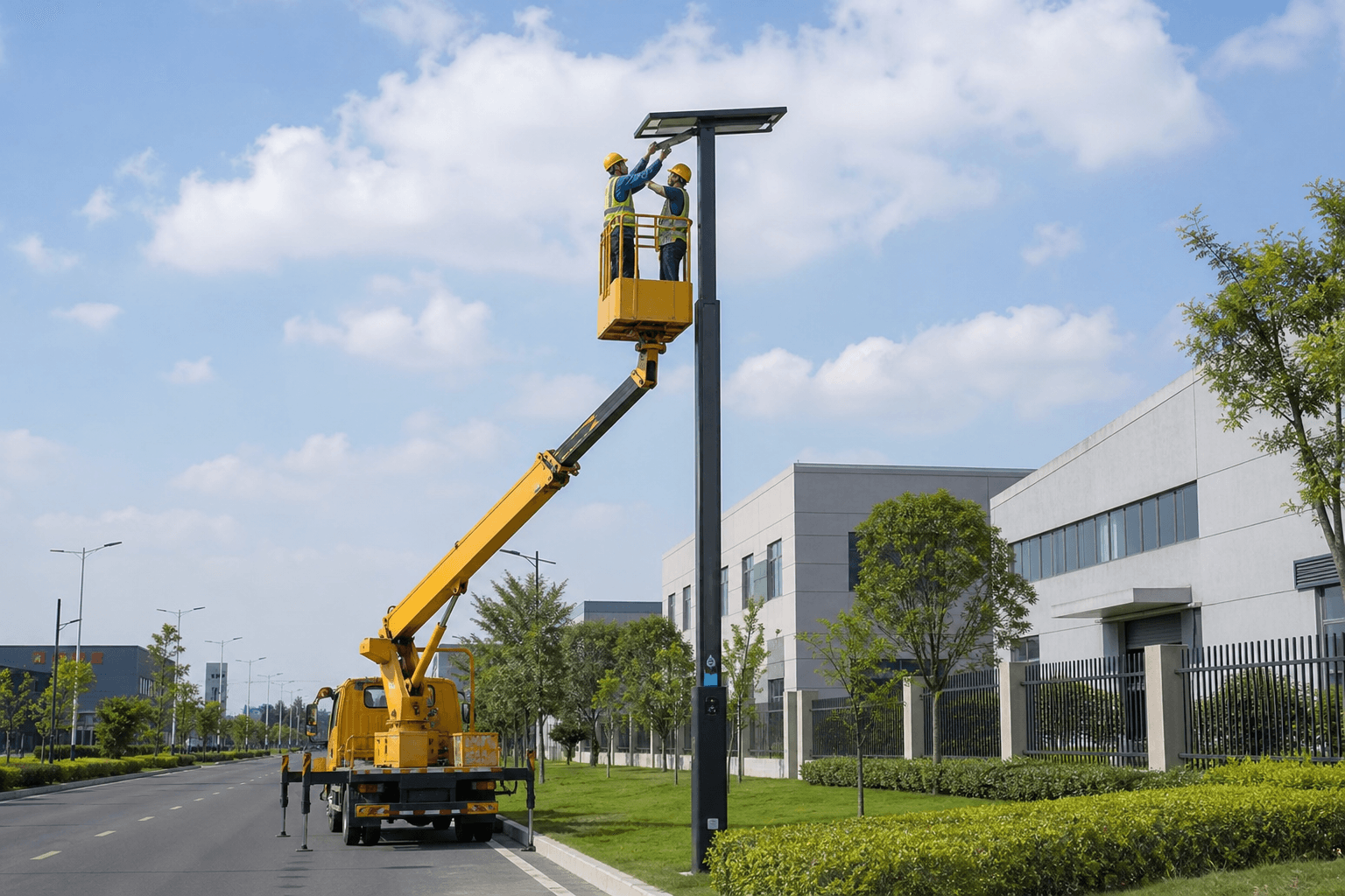Integrated Smart Pole IoT Hub for a Mixed-Use Demonstration Zone